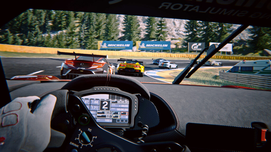 What the VR2 Vew looks like in GT7